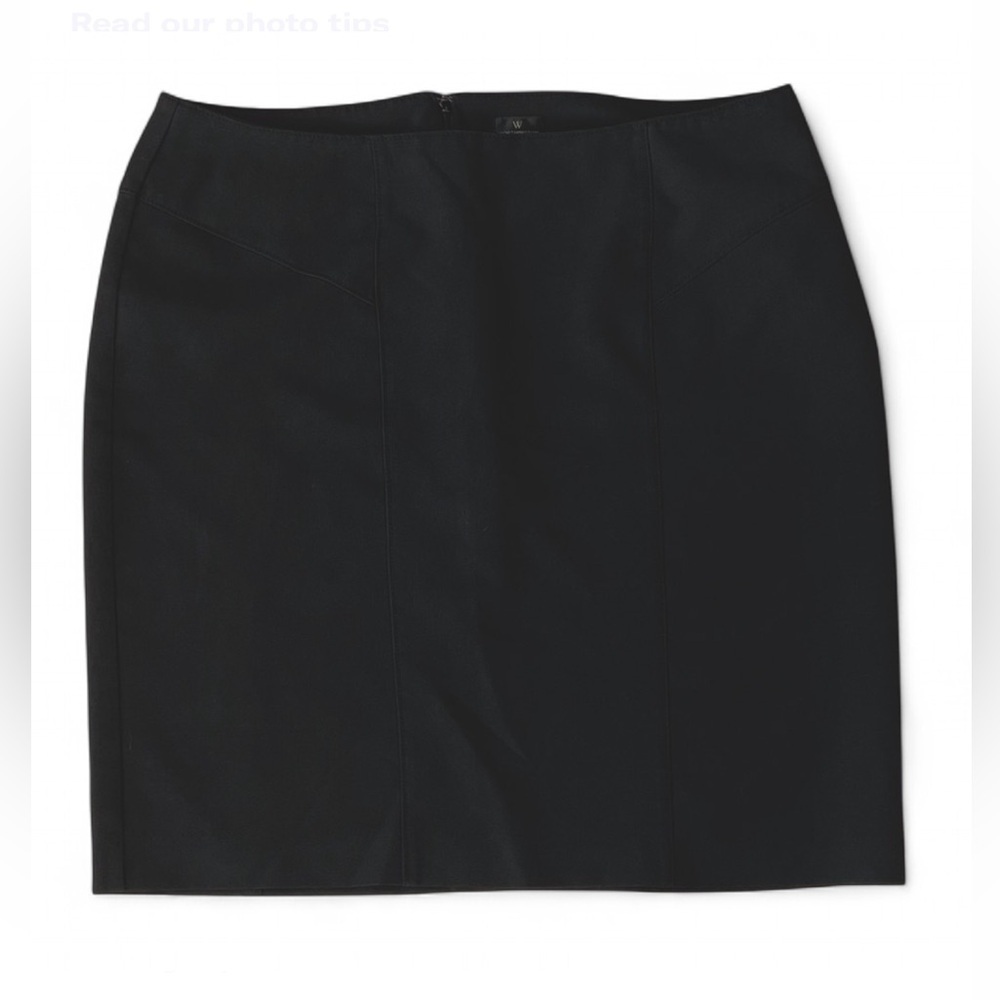 Black Midi Pencil Skirt Office Siren Woman Size 18W Worthington Plus Size Fall